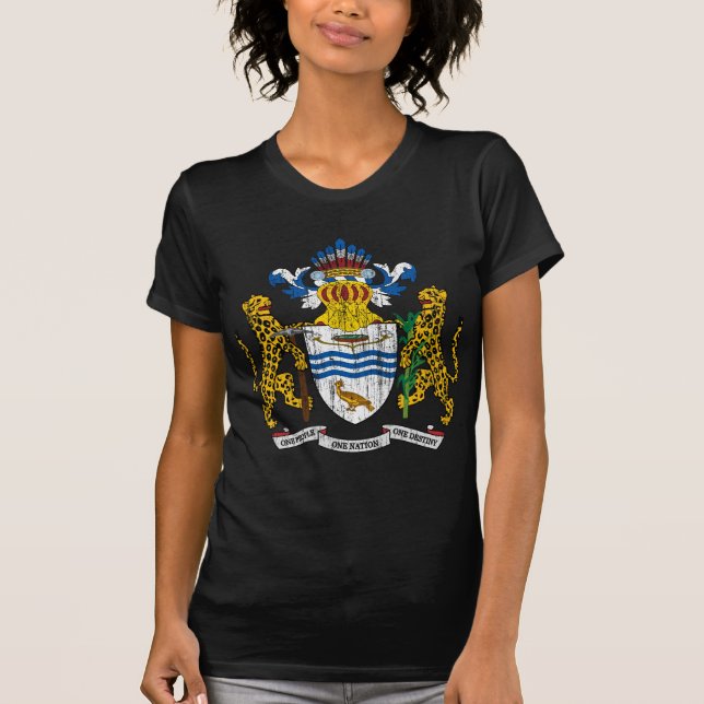Guyana vapensköld t-shirt (Framsida)