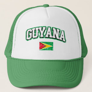 Guyana Vintage Flagga Truckerkeps