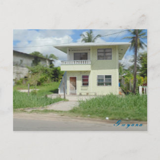 Guyana-vykort för husresor vykort