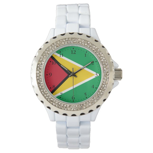 Guyanas flagga armbandsur (Framsida)
