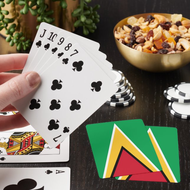 Guyanas flagga casinokort (På plats)