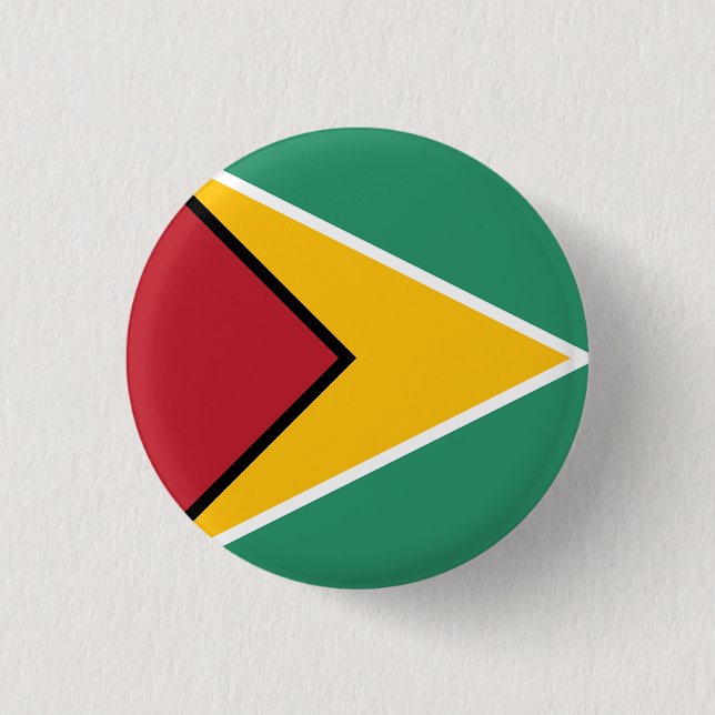 Guyanas flagga knapp (Framsida)