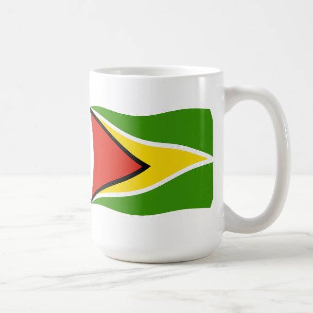 Guyanas flagga mugg (Höger)