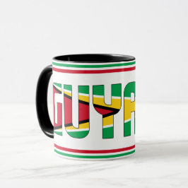 Guyanas Flagga Patriotic Coffee Mugg