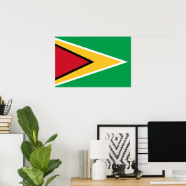 Guyanas flagga poster