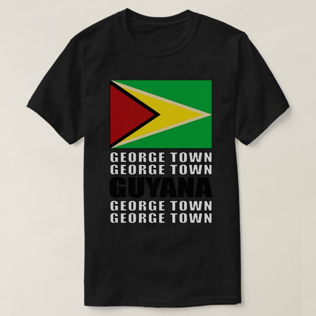 Guyanas flagga t shirt (Design framsida)