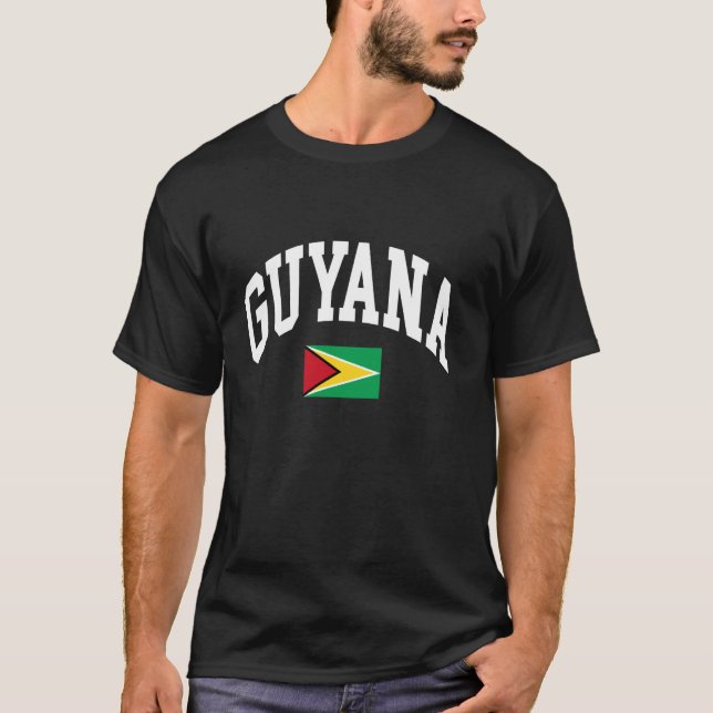 Guyanas flagga t shirt (Framsida)