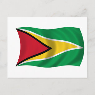 Guyanas flagga vykort