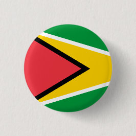 Guyanas nationella flagga knapp