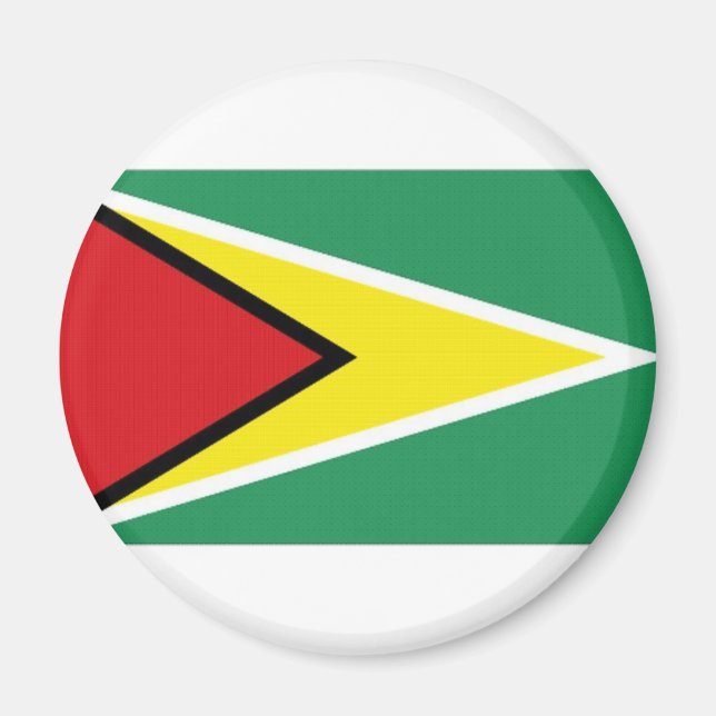 Guyanas nationella Flagga Magnet (Framsidan)
