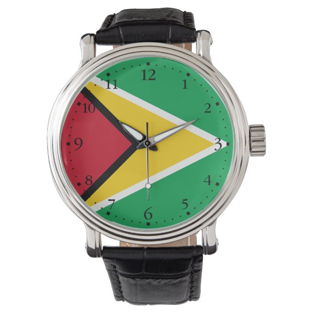 Guyanask flagga armbandsur (Framsida)
