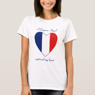 Guyane Flag Hjärtat T-Shirt