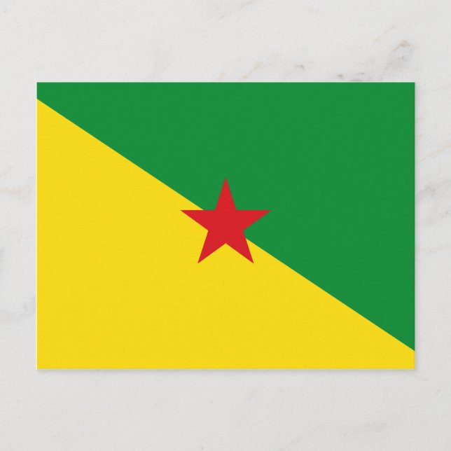 Guyane Flagga GF Vykort (Framsida)