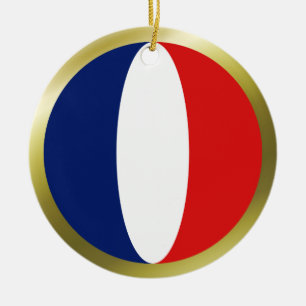 Guyane flaggprydnad julgransprydnad keramik
