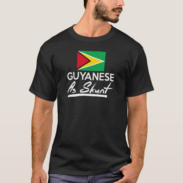 Guyanese as Skunt Guyana Cricket T Shirt (Framsida)