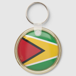 Guyanese Flagga Keychain Nyckelring