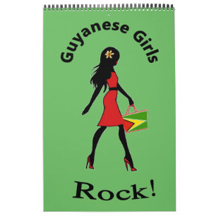 Guyanese flickastenkalender kalender