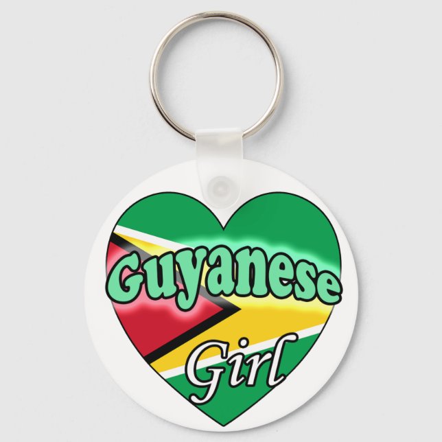 Guyanese Girl Nyckelring (Framsida)