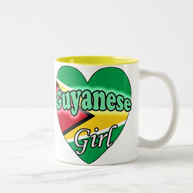 Guyanese Girl Två-Tonad Mugg (Höger)