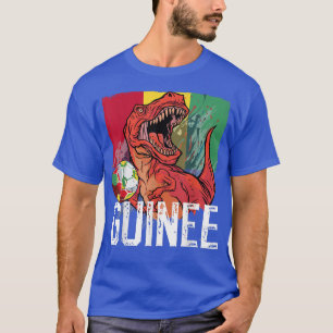 Guyanese Soccer T Rex Dinosaur Guinea Flagga T-Shi Shirt