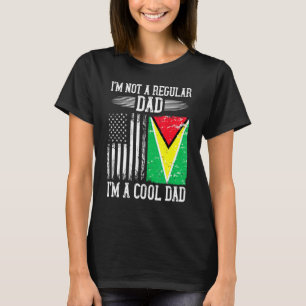 Guyanesisk amerikansk Flagga Guyana Root Pappa T Shirt