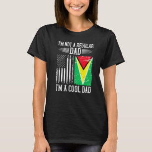 Guyanesisk amerikansk Flagga Guyana Root Pappa T Shirt