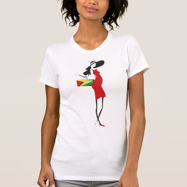 Guyanesisk flicka t shirt (Framsida)