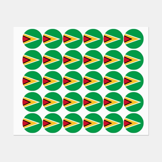 Guyanias flagga klistermärke (Ark)