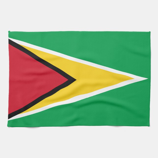 Guyanias flagga kökshandduk (Horisontell)