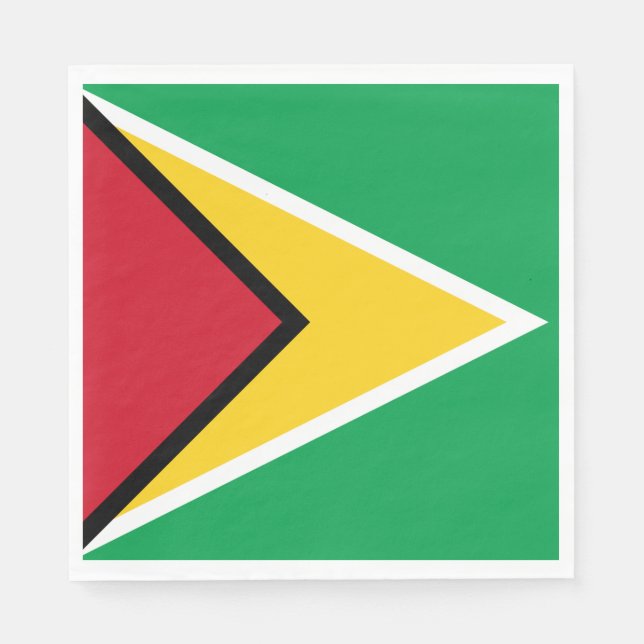 Guyanias flagga pappersservett (Framsidan)