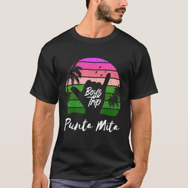 Guys Punta Mita Mexico Trip Matching Vacation T Shirt (Framsida)