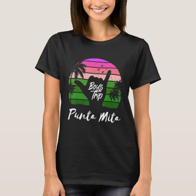 Guys Punta Mita Mexico Trip Matching Vacation T Shirt (Framsida)