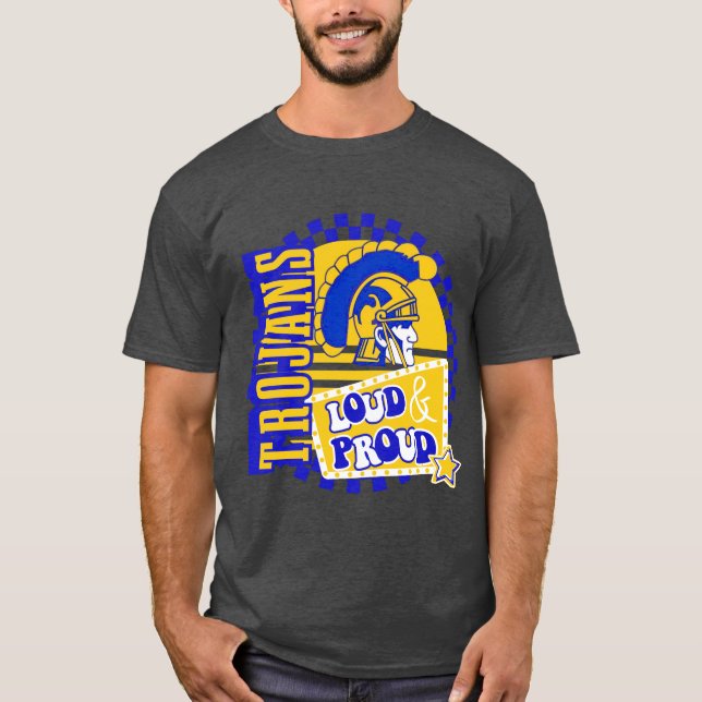 G'ville Trojan Football Spirit bära T Shirt (Framsida)