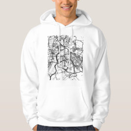 Gwangju Sydkorea Stadskarta Hoodie