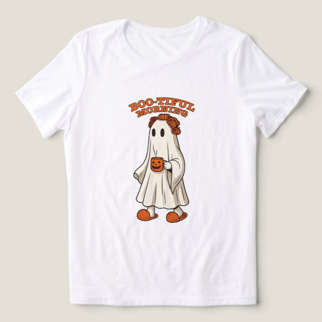 Gwendolyn the Ghost's Pumpkin Picking Äventyr T Shirt (Design Framsida)