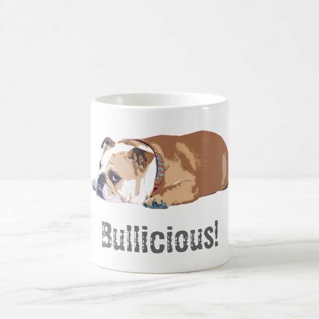 GwenGear mugg"Bullicious" engelsk bulldogg Kaffemugg (Center)