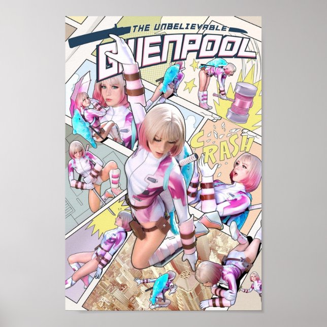 Gwenpool PATLOIKA-samarbete Poster (Framsidan)