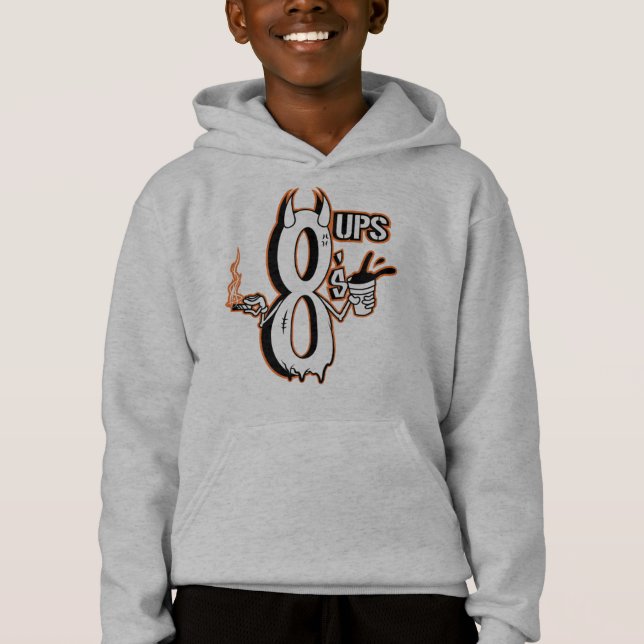 Gwosts 8's UPS Kid's Hoodie T Shirt (Framsida)