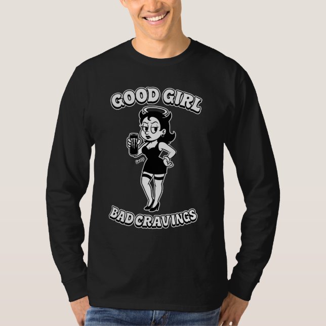 Gwosts "Good Girl Bad Cravings Long Sleeve T Shirt (Framsida)