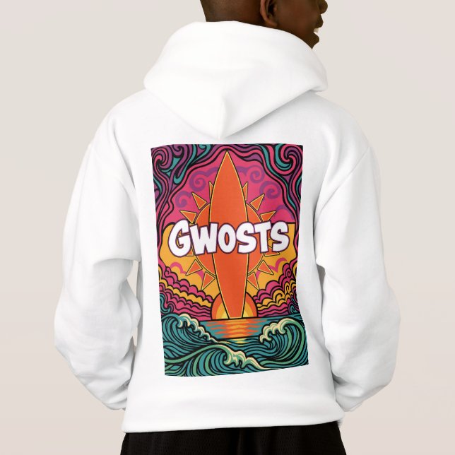 Gwosts Psychedelic Kid's T Shirt (Baksida)