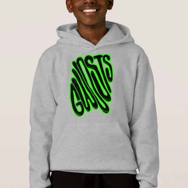 Gwosts Stretched Kid's Hoodie T Shirt (Framsida)