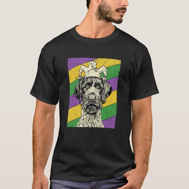 GWP Jester Mardi Gras Dog Mom or Dad T Shirt (Framsida)