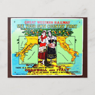 GWR ser din egen land första annons Vykort