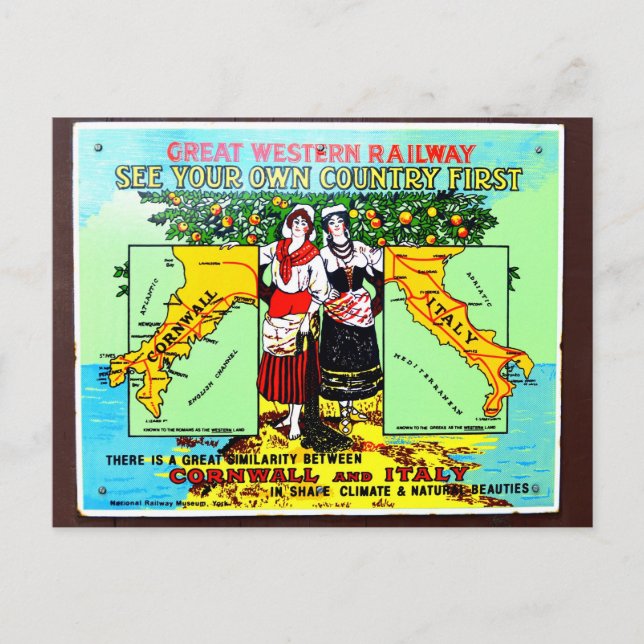 GWR ser din egen land första annons Vykort (Framsida)