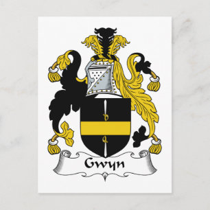 Gwyn Family Crest Vykort