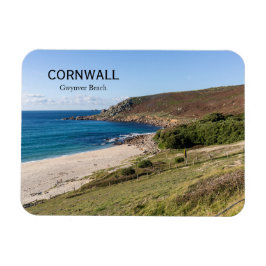 Gwynver Beach i Cornwall England Magnet