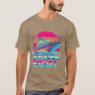 Gyatt Yacht Roligt Retro-vänners T Shirt