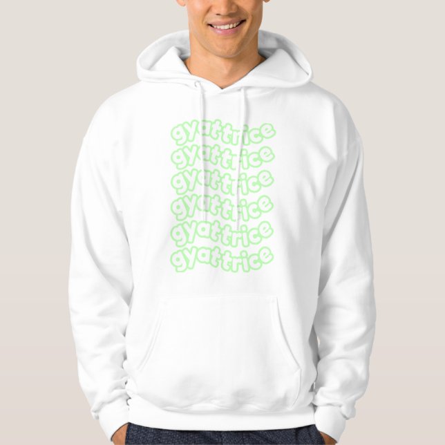 @gyattrice Logotyp Pastel Grönt Manar's Hoodie (Framsida)