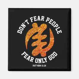 GYE NYAME Adinkra Christian Glitter Magnet