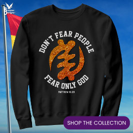 Gye Nyame Adinkra FEAR ENLY GOD Christian Glitter T Shirt